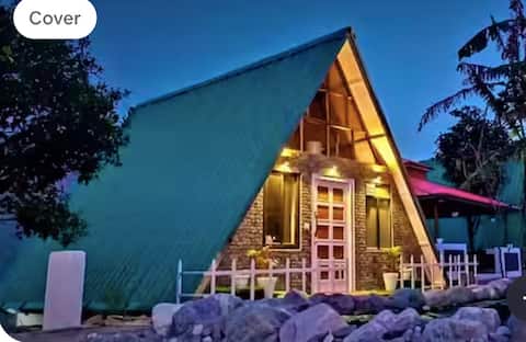 A-frame cottage at Naukuchiatal