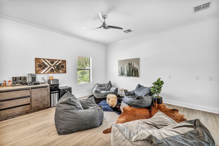 The sixth room is at the very West side of the compound. We call it- the Highland Room because it is just as grand as our beautiful Highland Cows! 