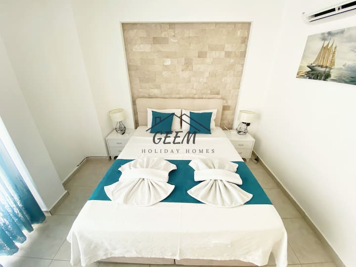 Chambre double bleue