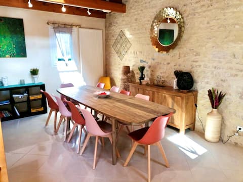 Villa Le So Art – Family, Games & Sea 2 min away!