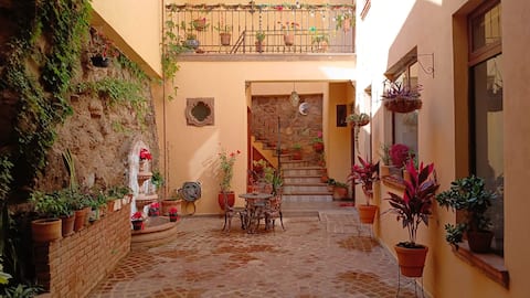 Successful Airbnb property: At streeet level, free parking, no stairs. in Guanajuato