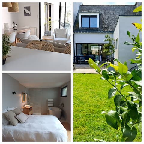 Townhouse with garden close to the beaches