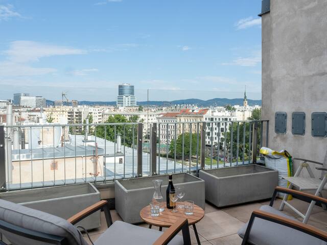 Panoramic terrace view, loft3 next to city centre gallery image 3