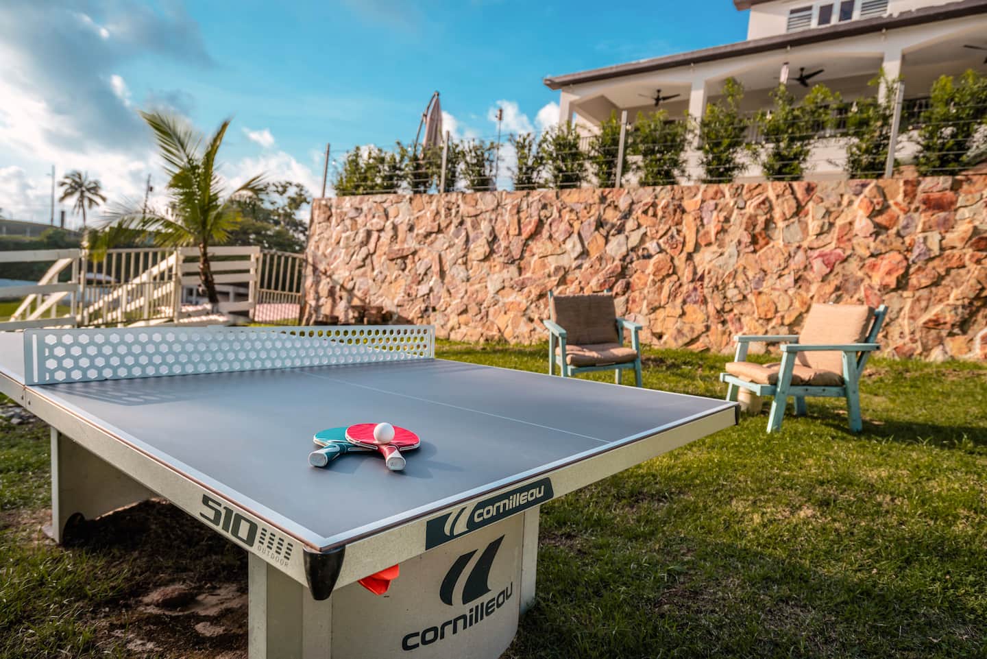 Garden / ping pong area