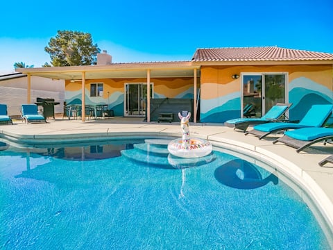 Salt Pool | Hot Tub | Game Rm | 7mi to Coachella!
