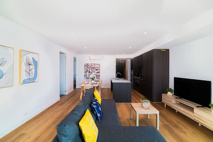 52f 180° Melbcbd Skyview 3br2bath. 8pax. 2 Carpark - Melbourne