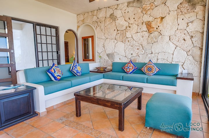 Oceanfront Vacation Villa With Amazing Views, Ac, And Wifi! - Akumal