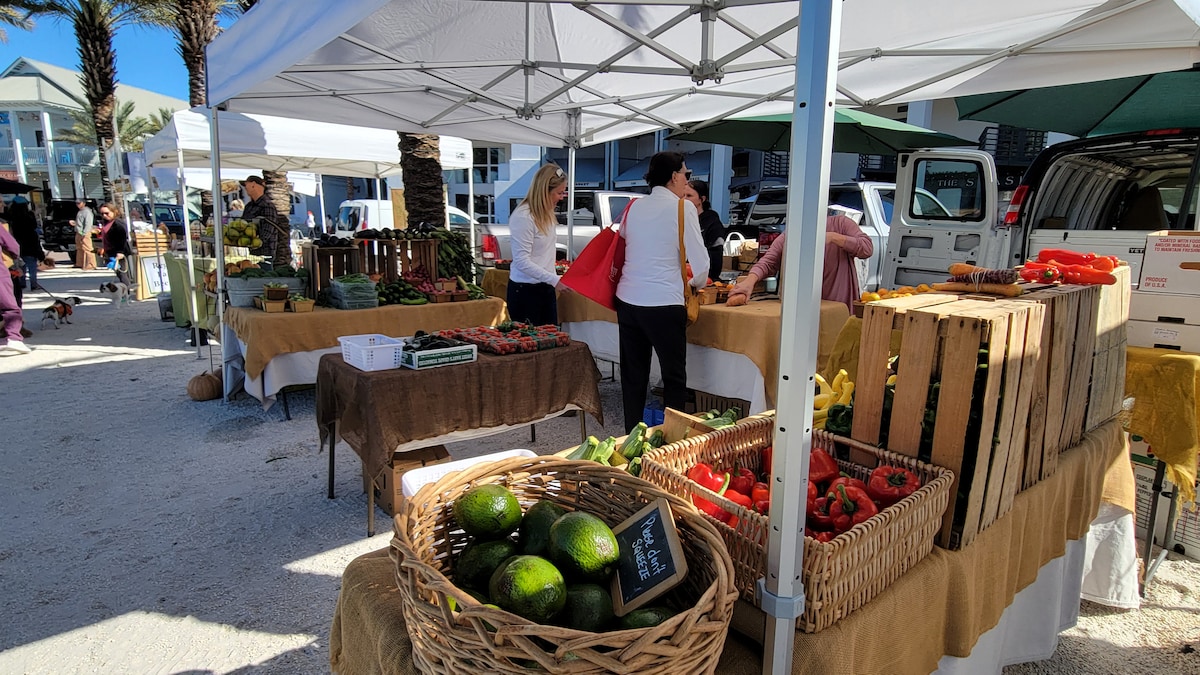 Bike to Seaside Saturday Market Spring to Fall at Juan Love in Santa Rosa Beach
