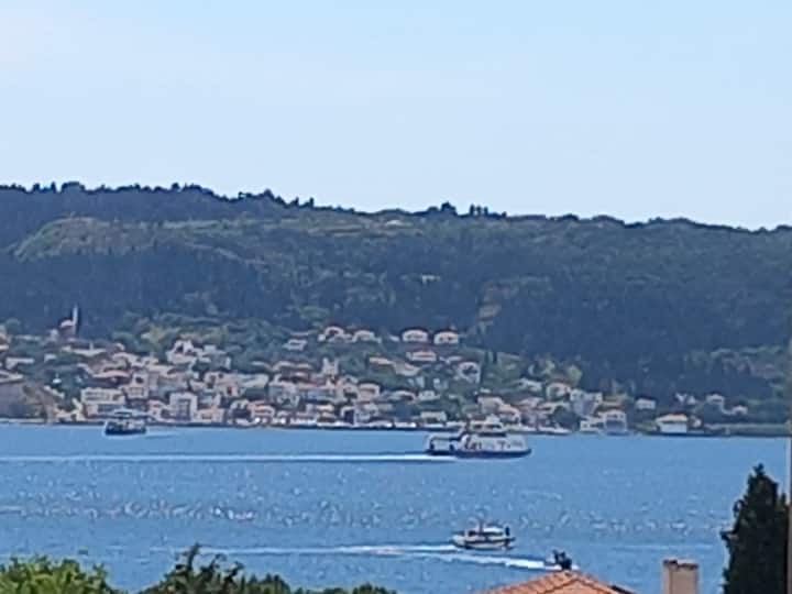 Bosphorus view air conditioning, free parking.