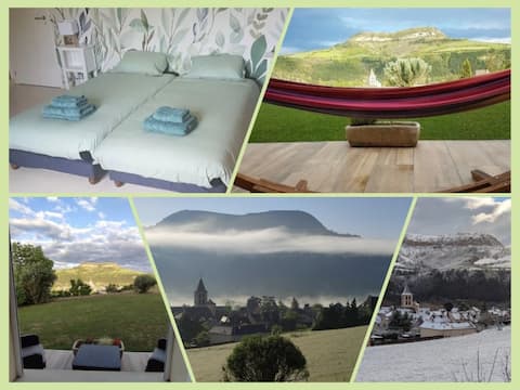 Studio at a local's home with terrace and nice view