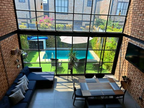 Industrial loft with private pool