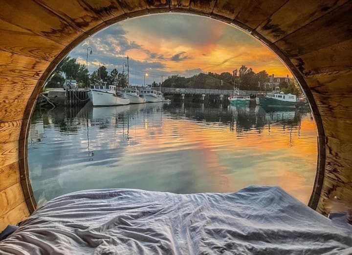 "The Merlot" Floating Panoramic Wine Barrel - Prince Edward Island