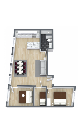 Perfect 3BR Apartment for up to 7 People gallery image 5