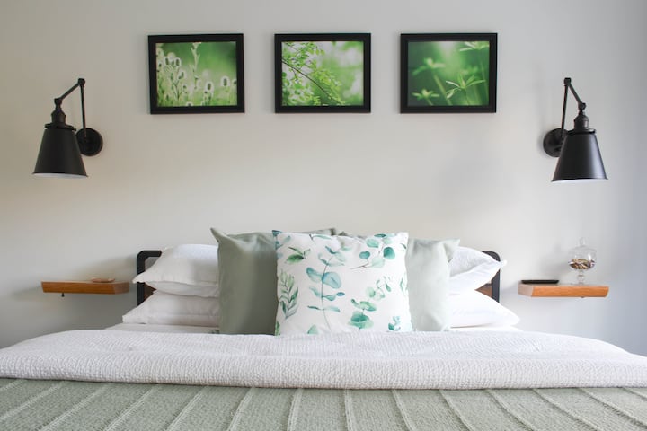 First bedroom facing the front porch and driveway.