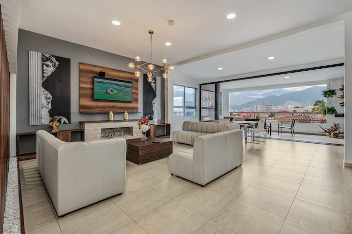 Luxury Penthouse With Ac In Bedrooms. - Envigado