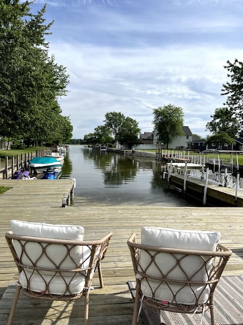 Canal Retreat fishing, Cedar Point, Islands, dock