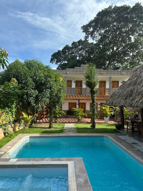 Family room with private bathroom