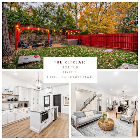 Hot Tub-Firepit-Christmas Tree-Sleeps 12-Walkable