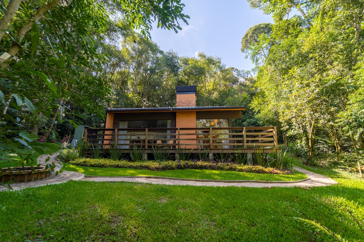 Airbnb em destaque: Cabin with hot tub for a couple - Soleil Dande em São José Dos Pinhais