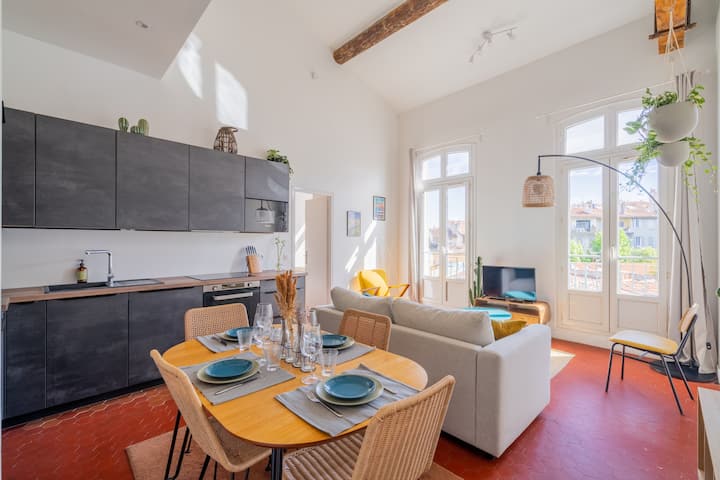 Vue Azur - 3 Ch, Plein Centre, Climatisé, Balcon - Marsiglia