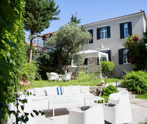 19th century lovely town mansion with garden