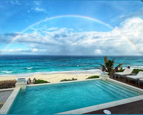 Bali Style Beach Front Luxury Pool Home