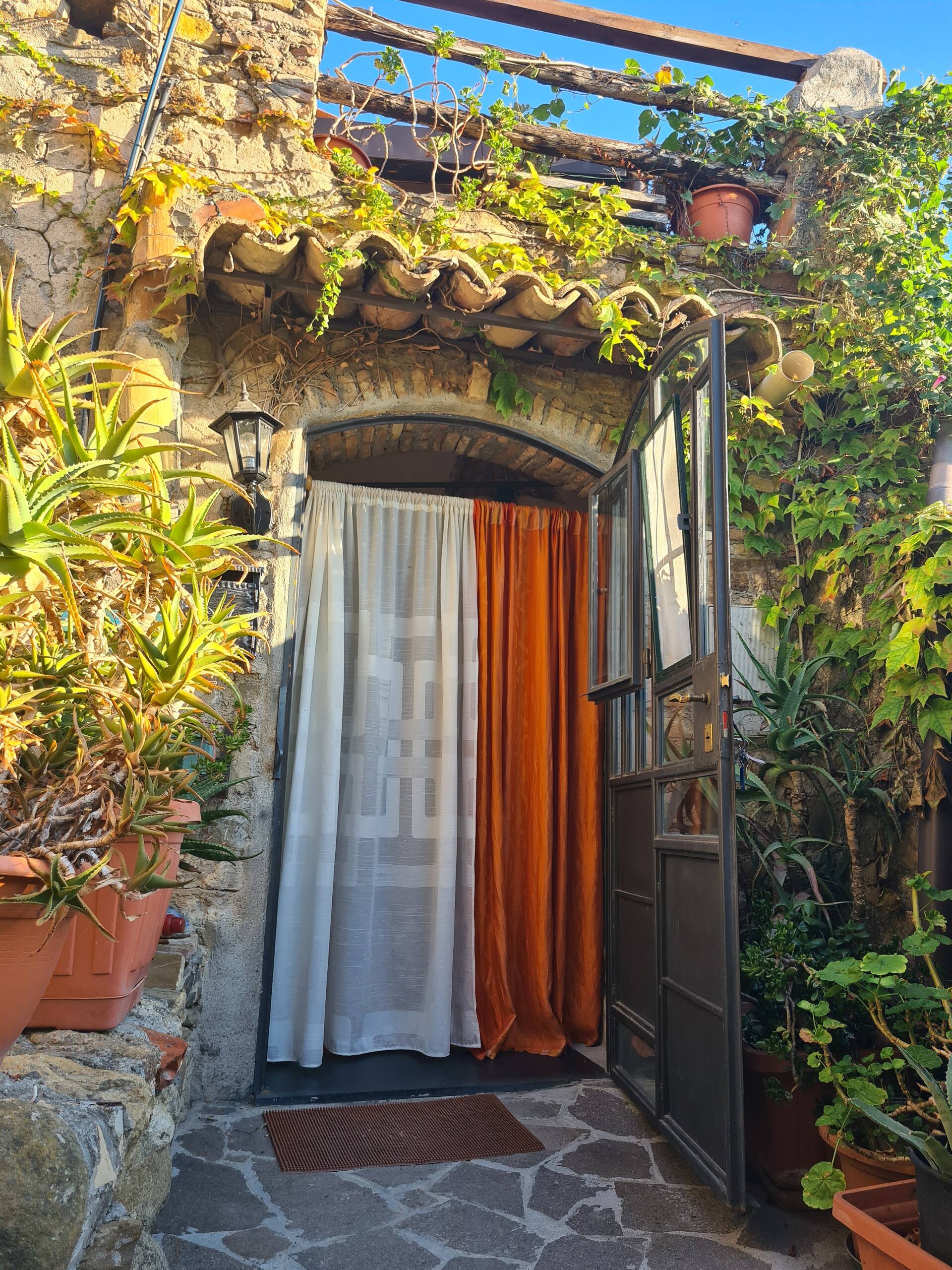 Orange house as it once was