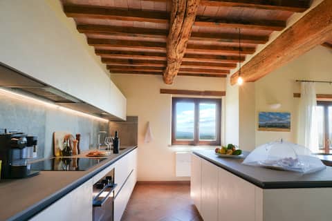 Top Airbnb: Spacious Penthouse Apt on Exclusive Umbrian Estate in Marsciano