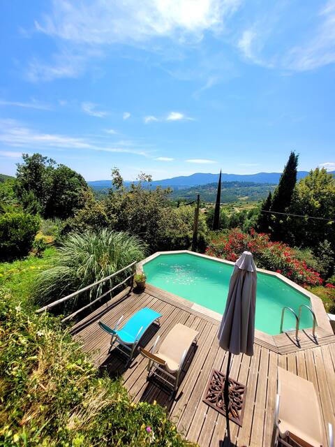 Mas Cévenol with panoramic view