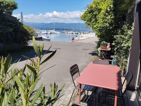 Exceptional location, view of Port de Nernier