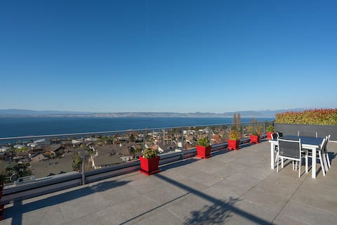 L'Horizon Lac T4 100 m2 + terrace overlooking the lake