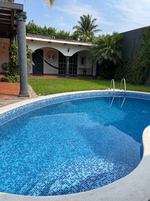 Newly furnished house with a pool