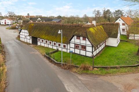 In a charming courtyard with a closed sunny courtyard