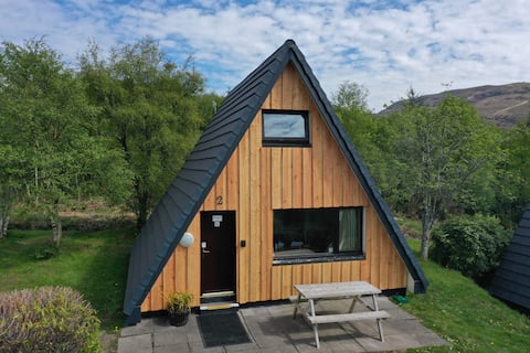 Cabin near Glencoe, with Loch & Mountain Views