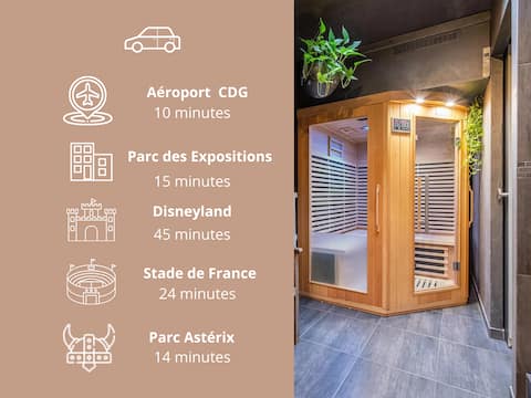 3 showers/2 toilets/terrace/sauna