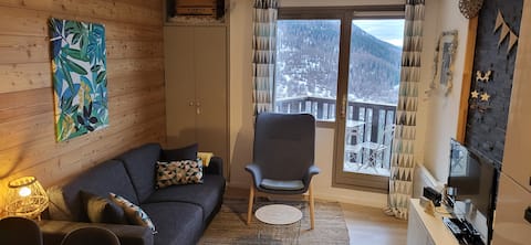 Airbnb performant: Les Orres: superb studio in residence! à Les Orres