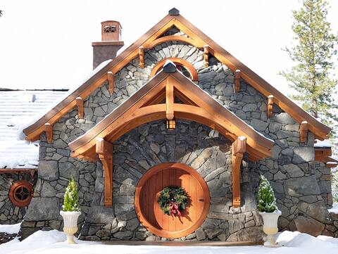 Enchanting Tolkienesque Stone Cottage in the Woods