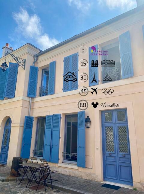 Townhouse w/courtyard & parking spot - South Paris