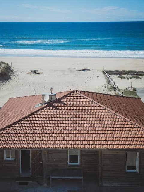 Beachfront house on the beach