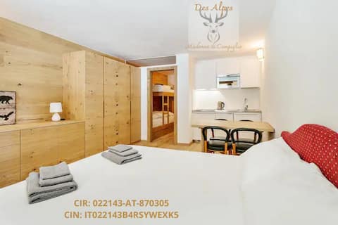 Popular Airbnb listing: ★[From the Alps]★Madonna di Campiglio Center, WiFi in Pinzolo