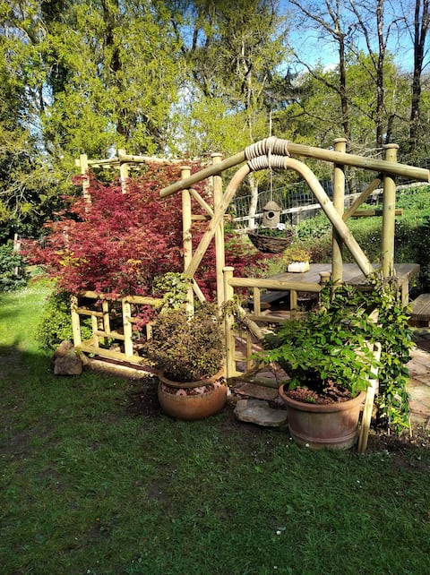 House in a wooded area