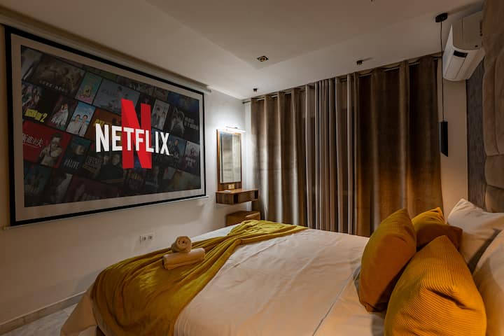 Luxury Cinéma-bedroom 22 Fullhd Guéliz-topcenter - Marrakech