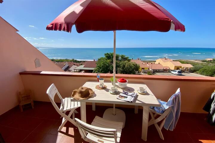 Entire home with 3 bedrooms in Oristano - Bellavista - Apartment with Sea View Terrace