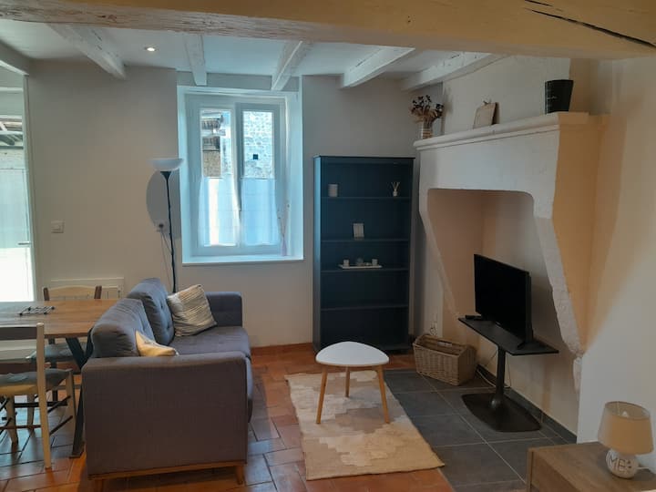 Studio Cosy Dans Un Ancien Corps De Ferme Au Calme - Jardins du logis de Forge