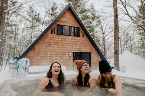 Renovated A-Frame with Hot Tub