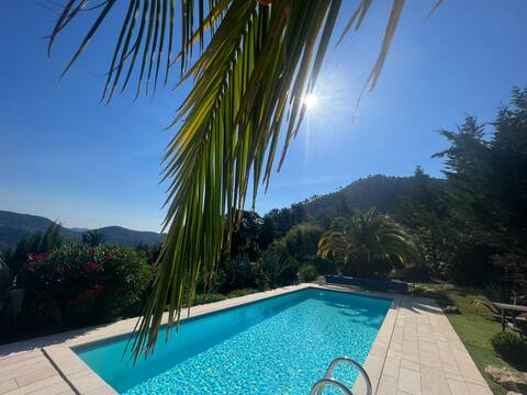 100% Private: Villa Palmeraiepap Nice® Pool, Spa.