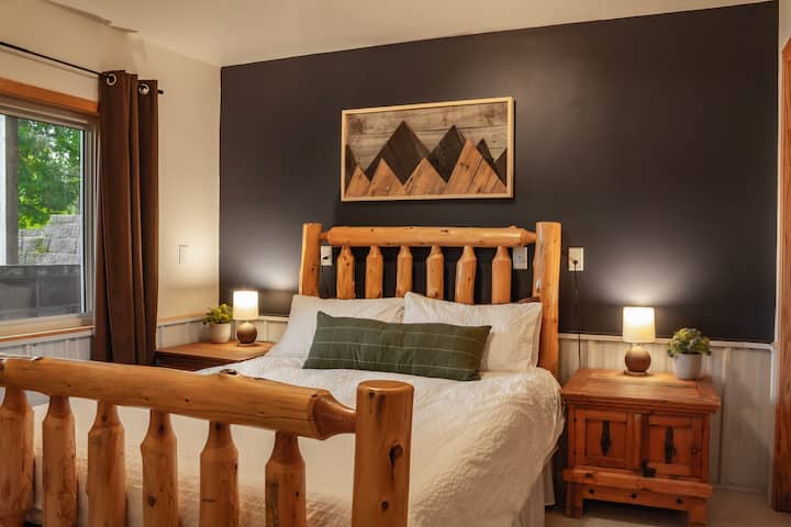 起床后可欣赏河景。 大型步入式衣橱，配备行李架。-冬季享受地暖。 