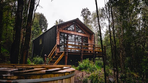 Trumahue, dream with a hot tub in the woods in Castro