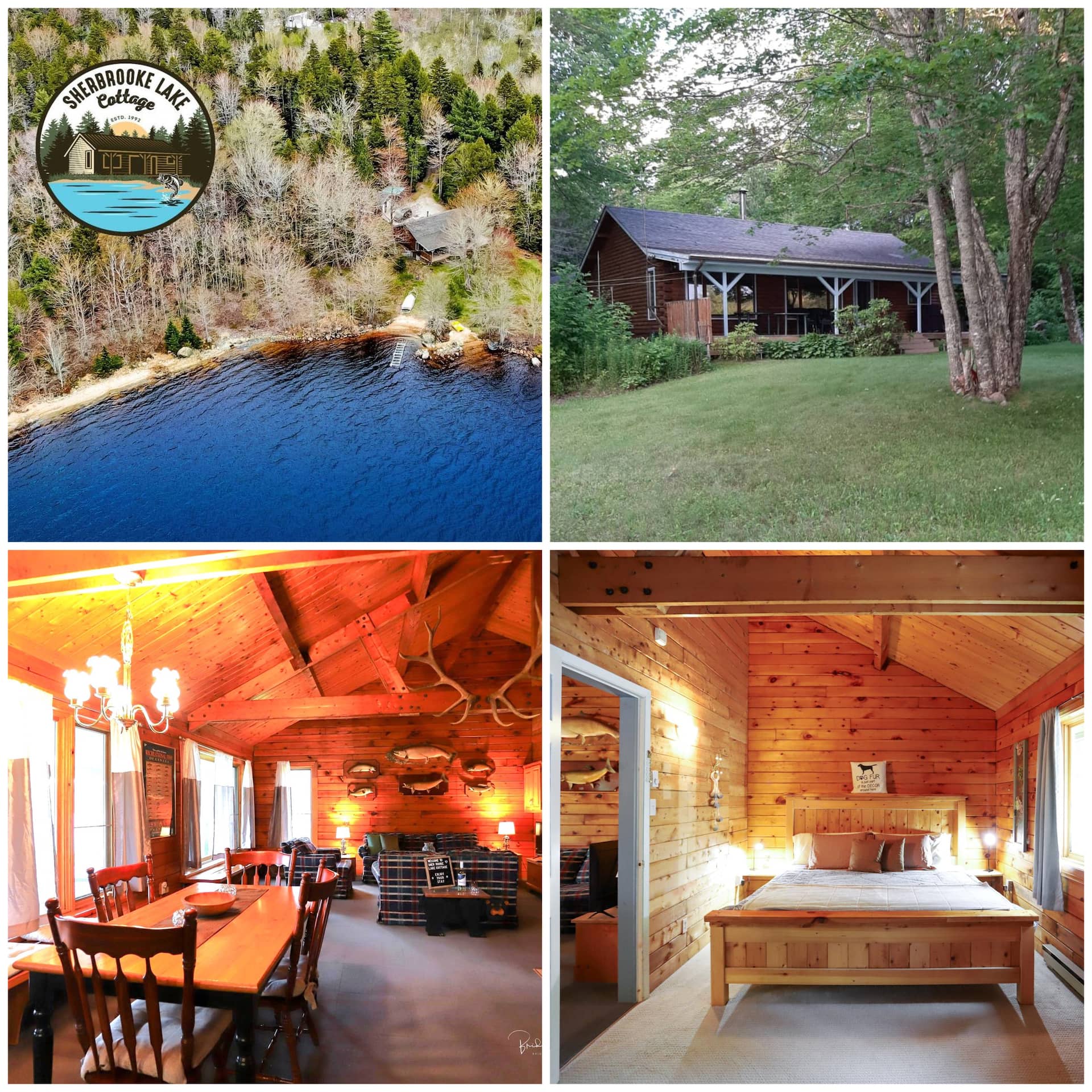 Lakefront Cottage~Pets4Free~Private Beach~BBQ~View