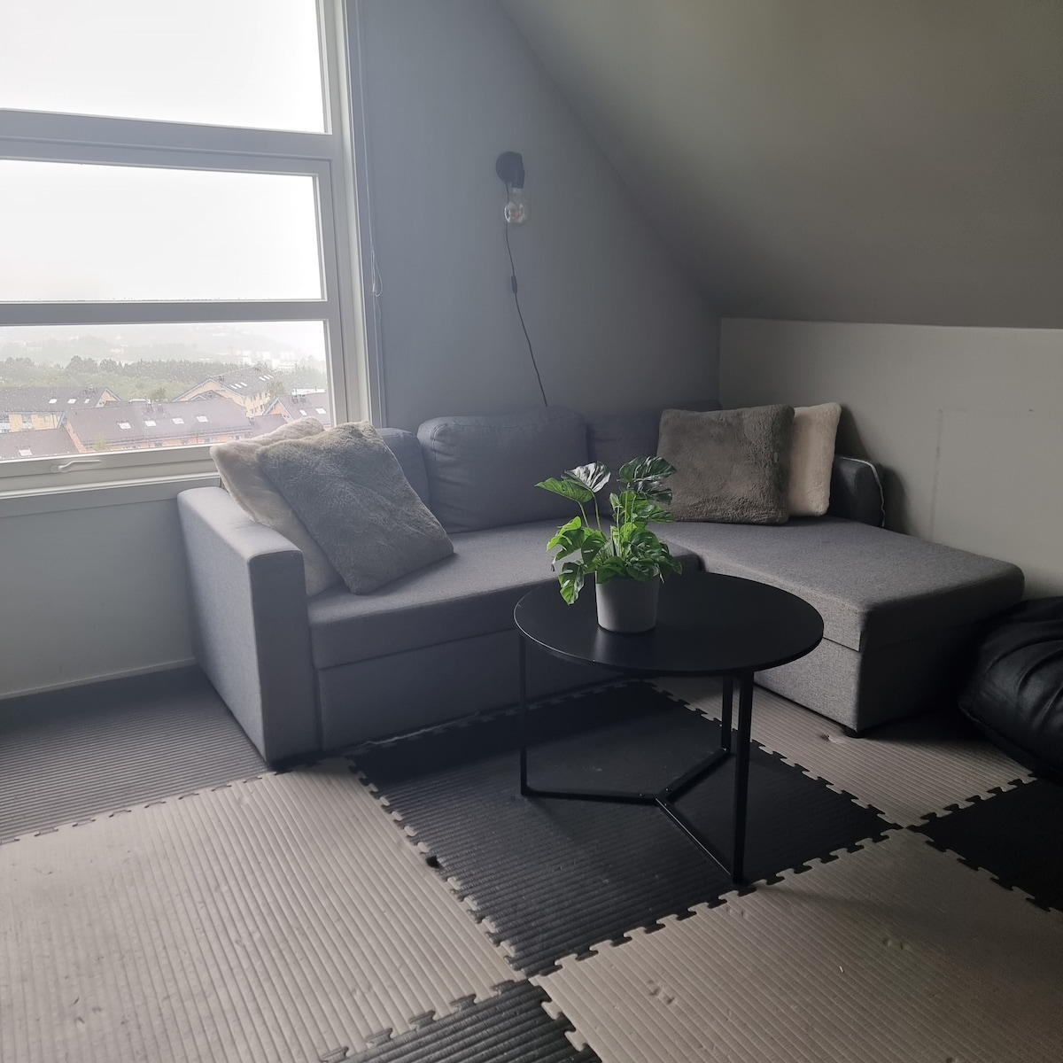 De bank kan worden gebruikt als een slaapbank. Heeft ook luchtbed in extra.